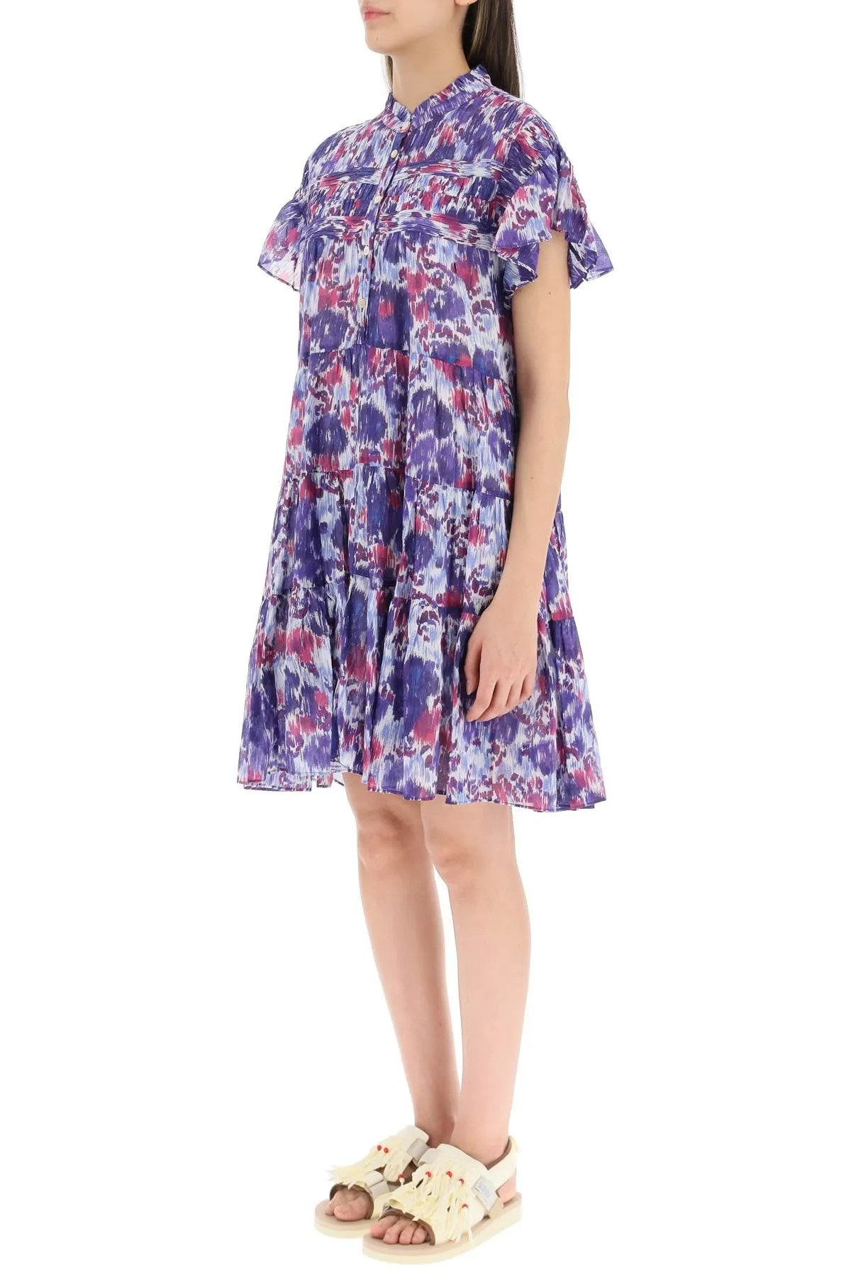 Isabel Marant Étoile Abstract Printed Ruffled Dress