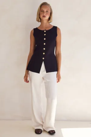 Lola Knit Vest (Black)