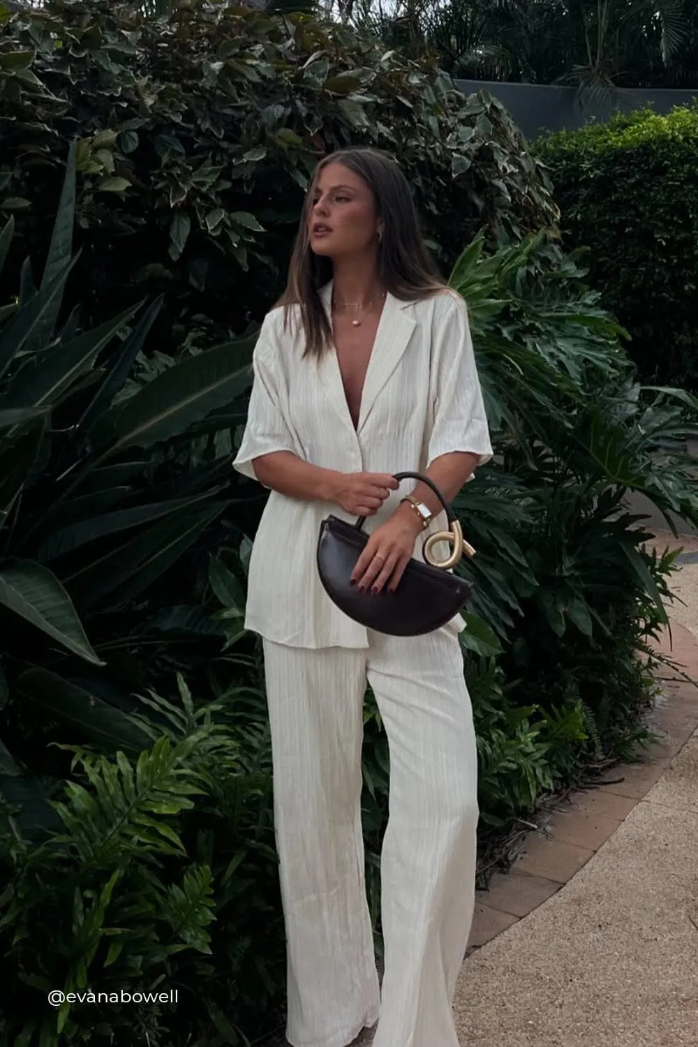 LOZ CREAM DRAWSTRING PANT