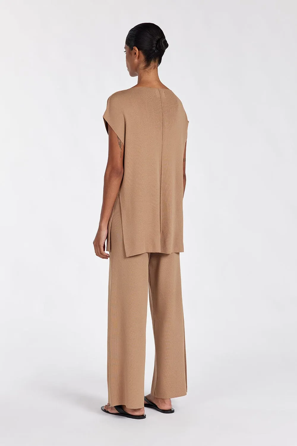 MABLE TAN KNIT PANT
