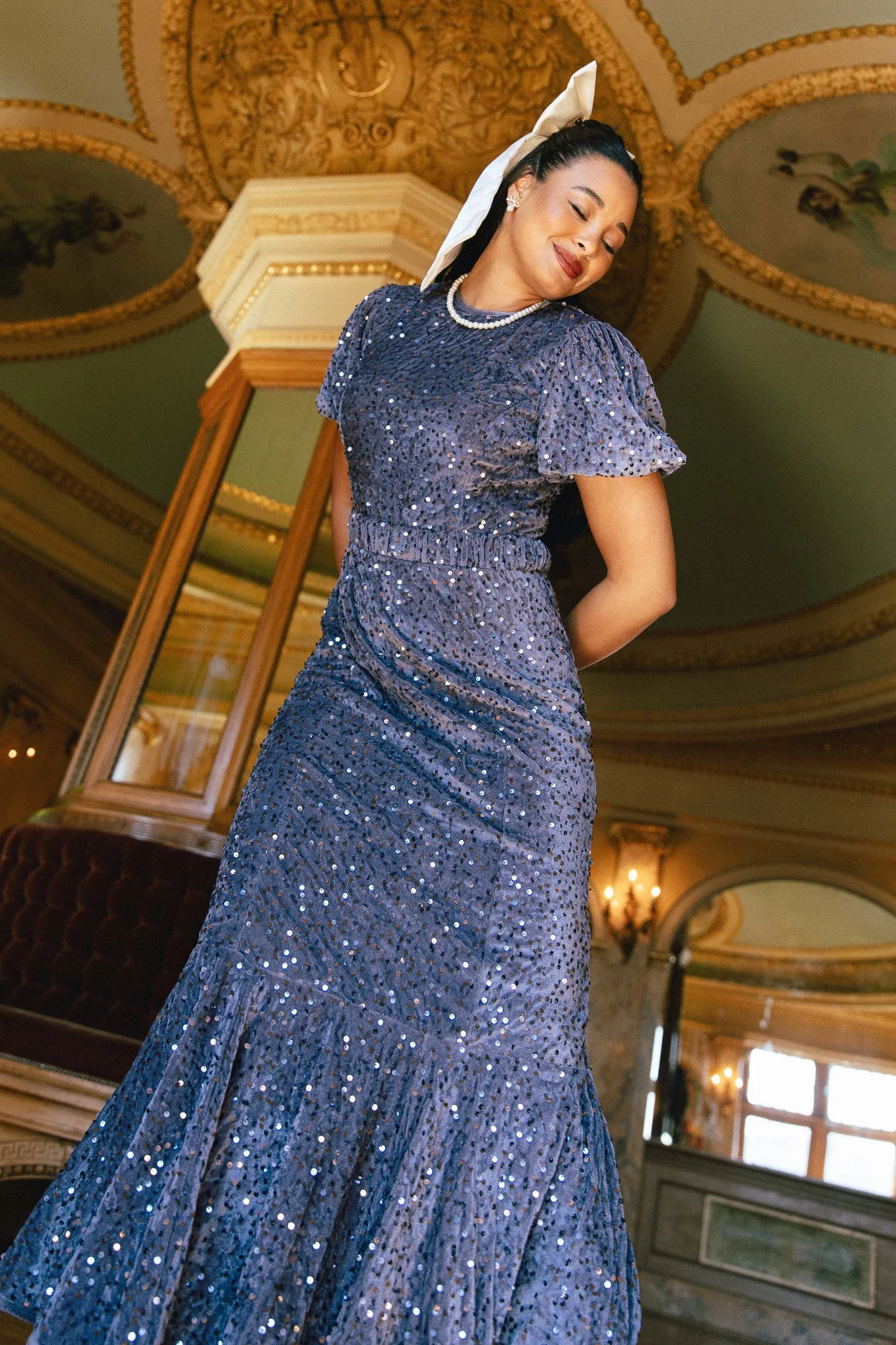 Melrose Dress in Steel - FINAL SALE