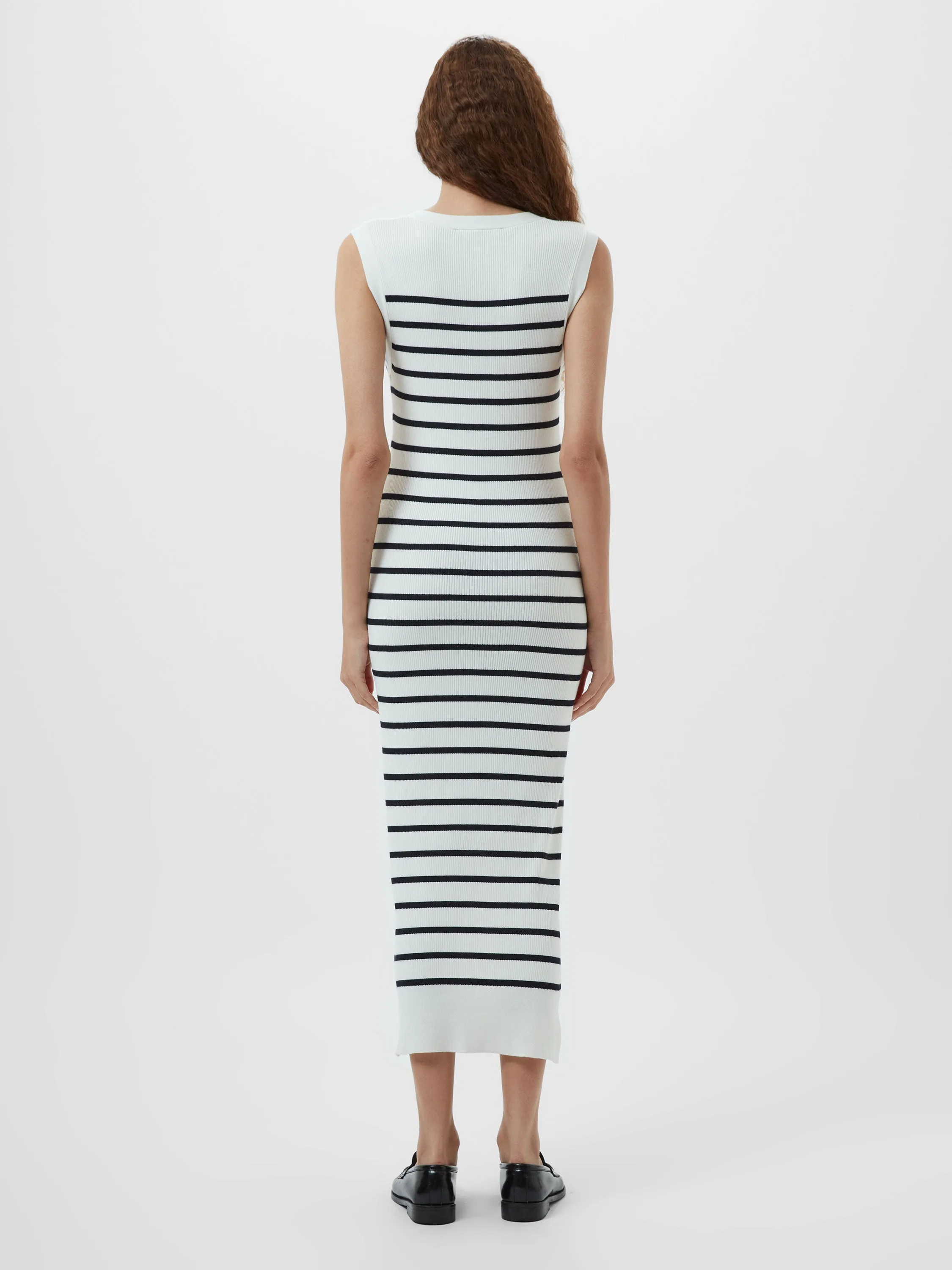 Nadina Sleeveless Stripe Knitted Dress