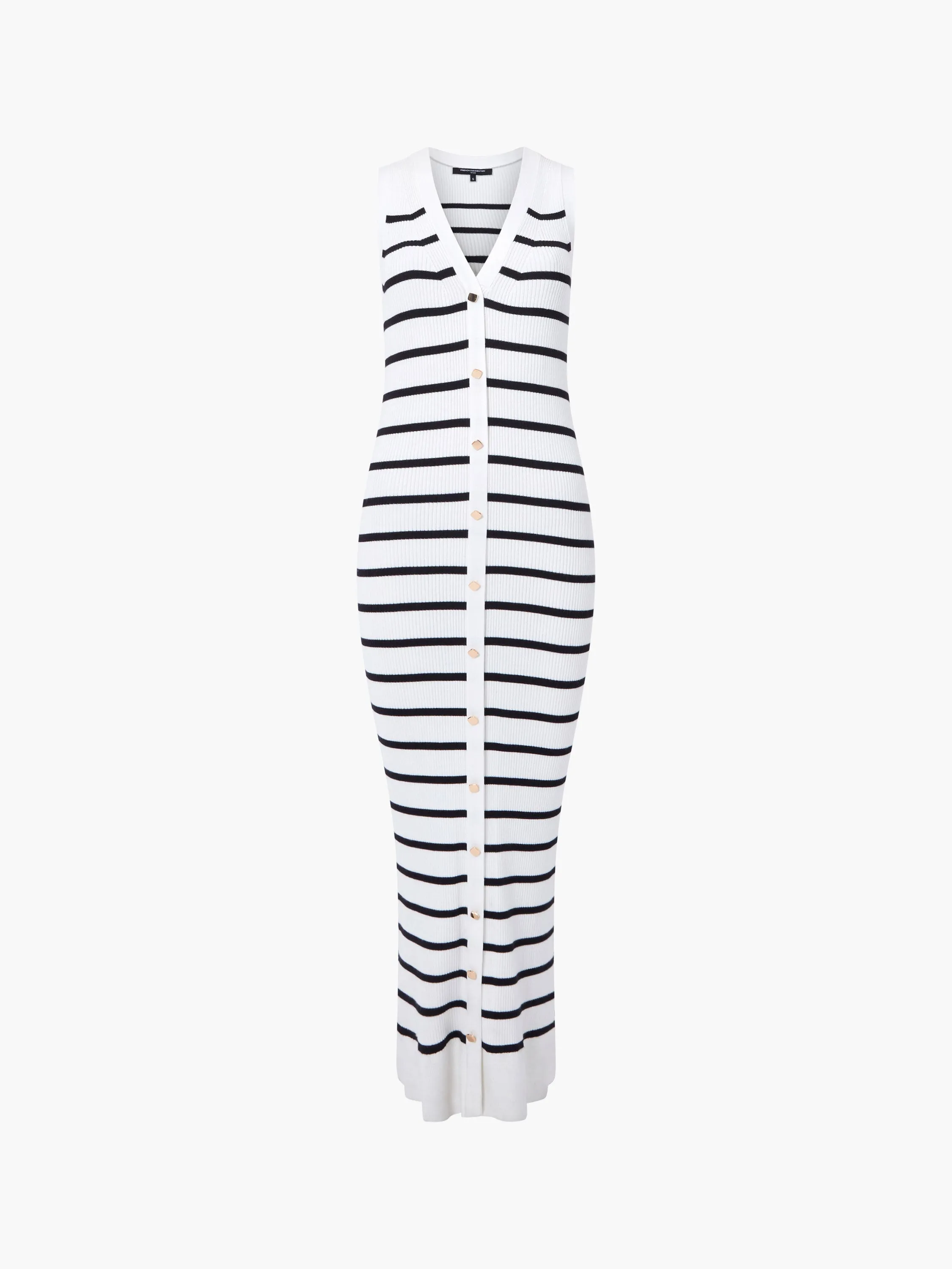 Nadina Sleeveless Stripe Knitted Dress