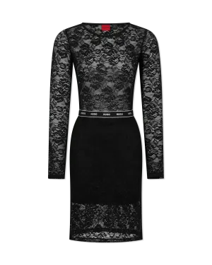 Nalale Sheer Lace Dress
