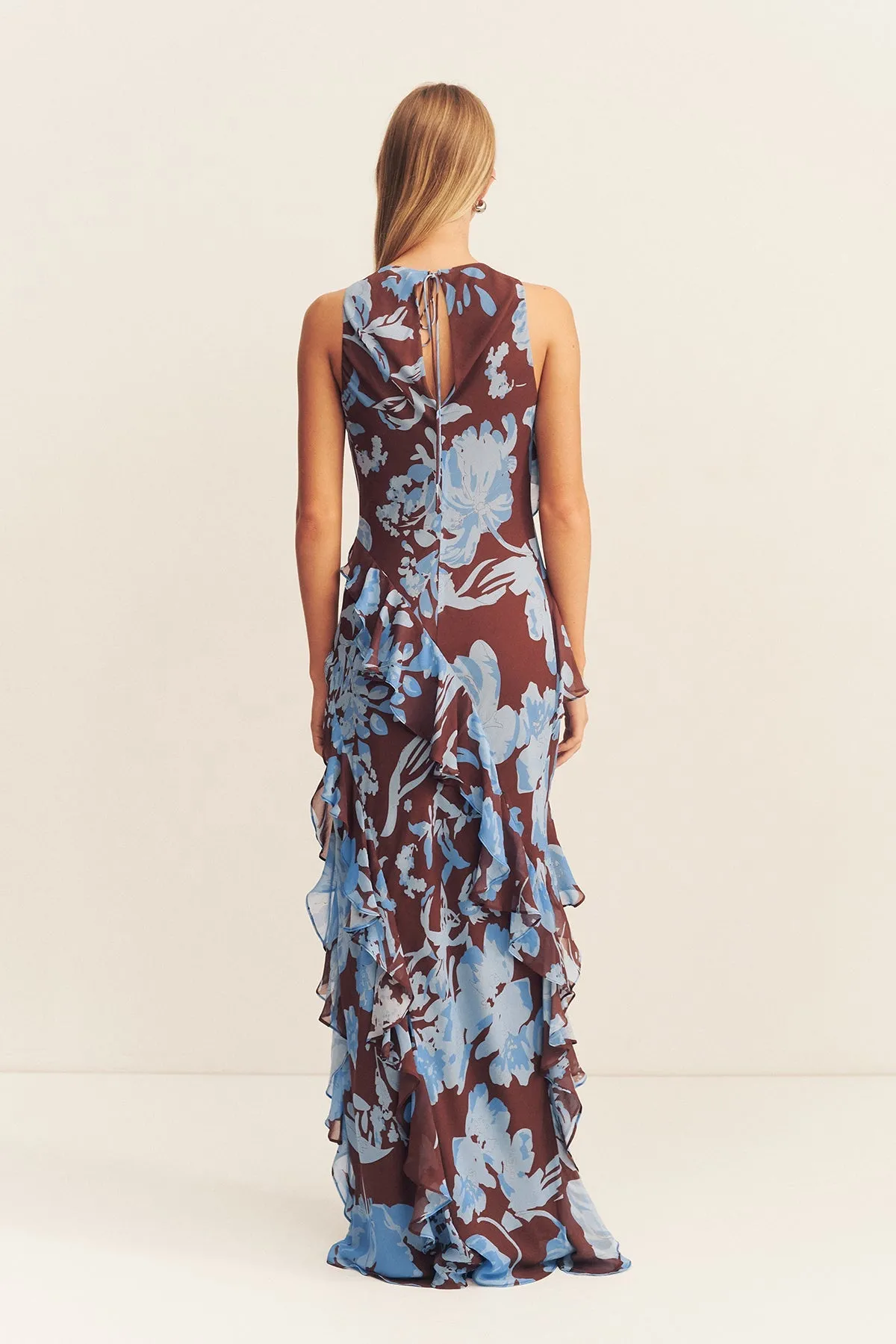 OLSON RUFFLE MAXI DRESS