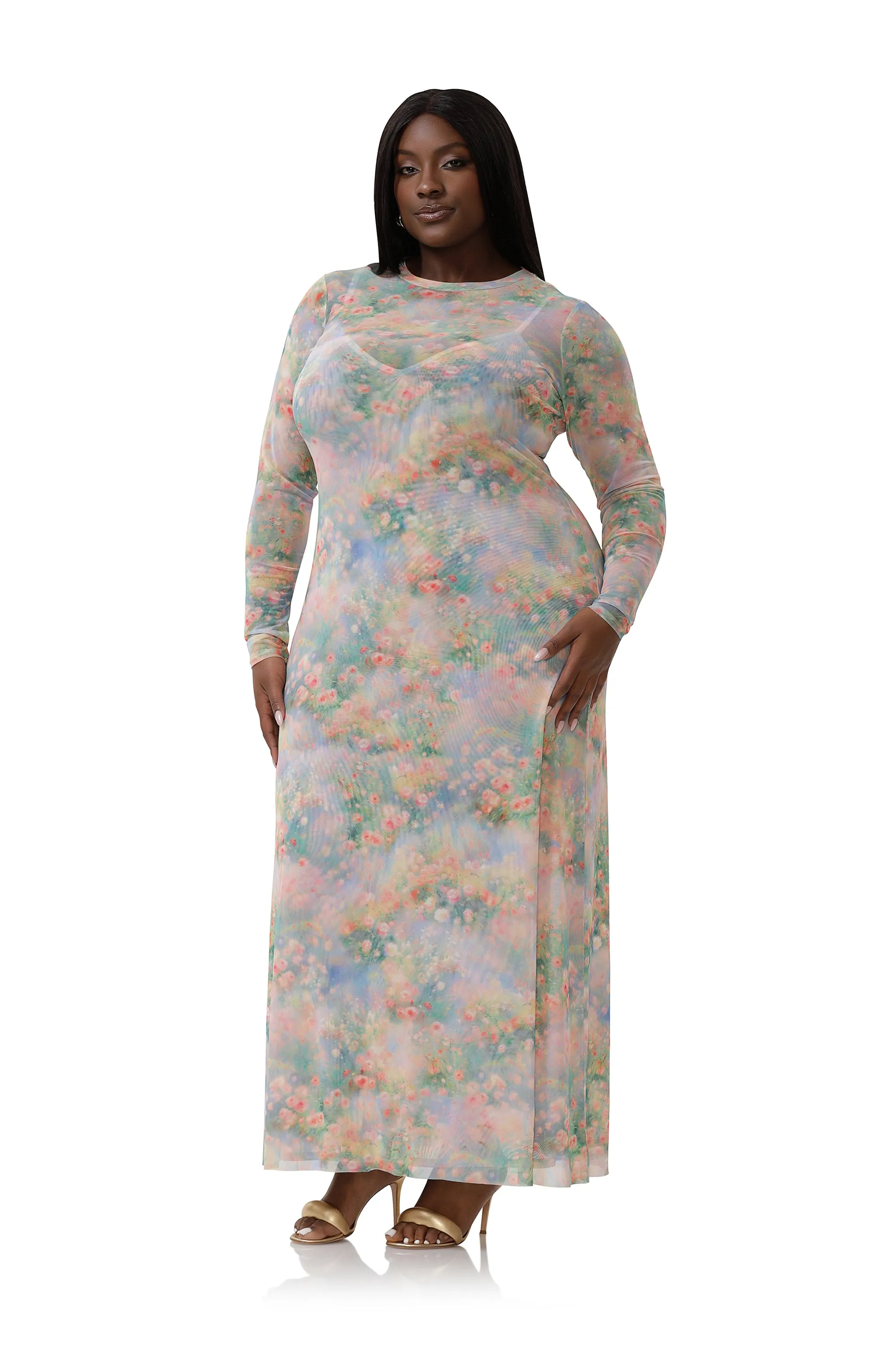Paola Dress - Fog Field