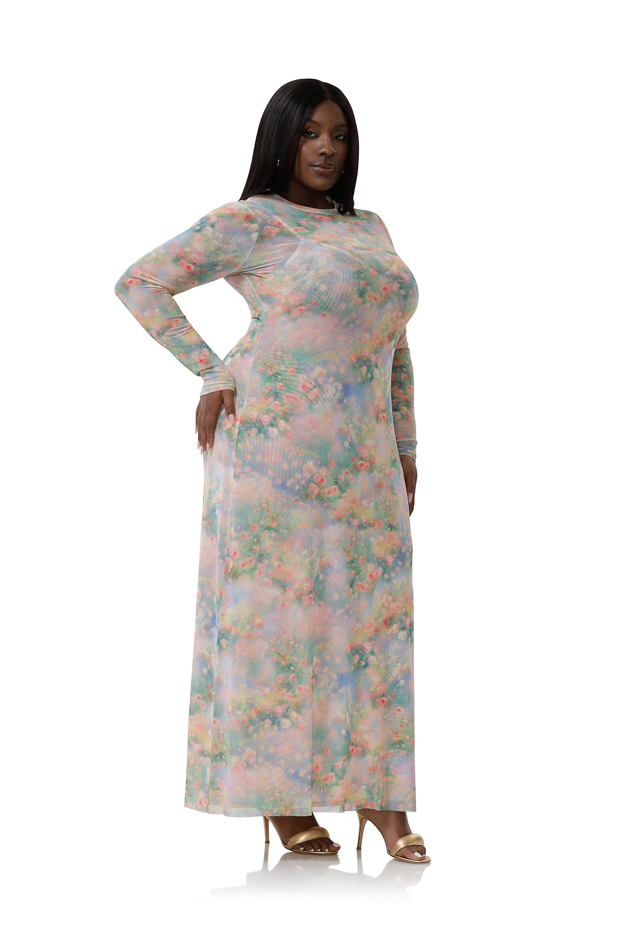 Paola Dress - Fog Field