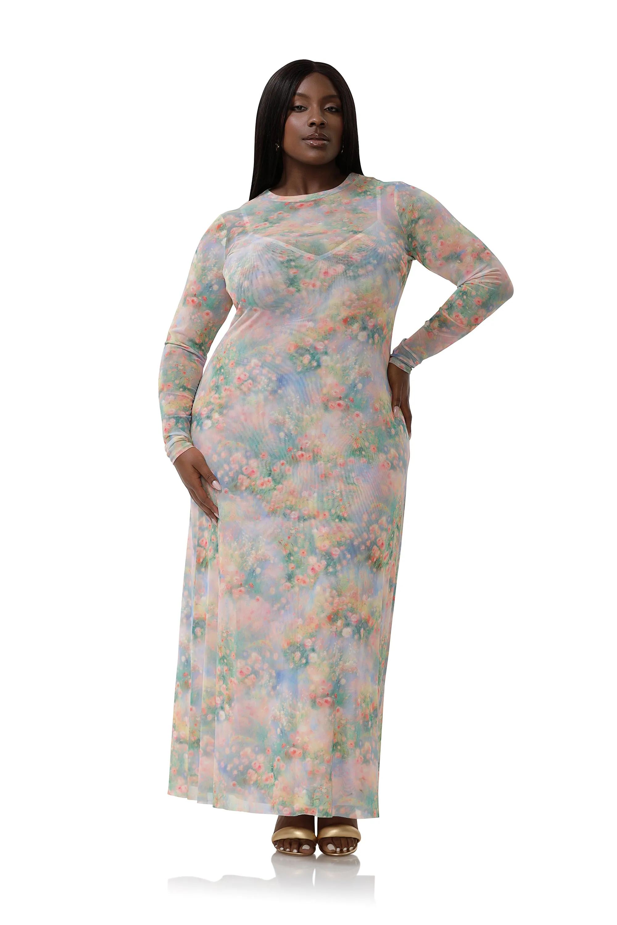 Paola Dress - Fog Field