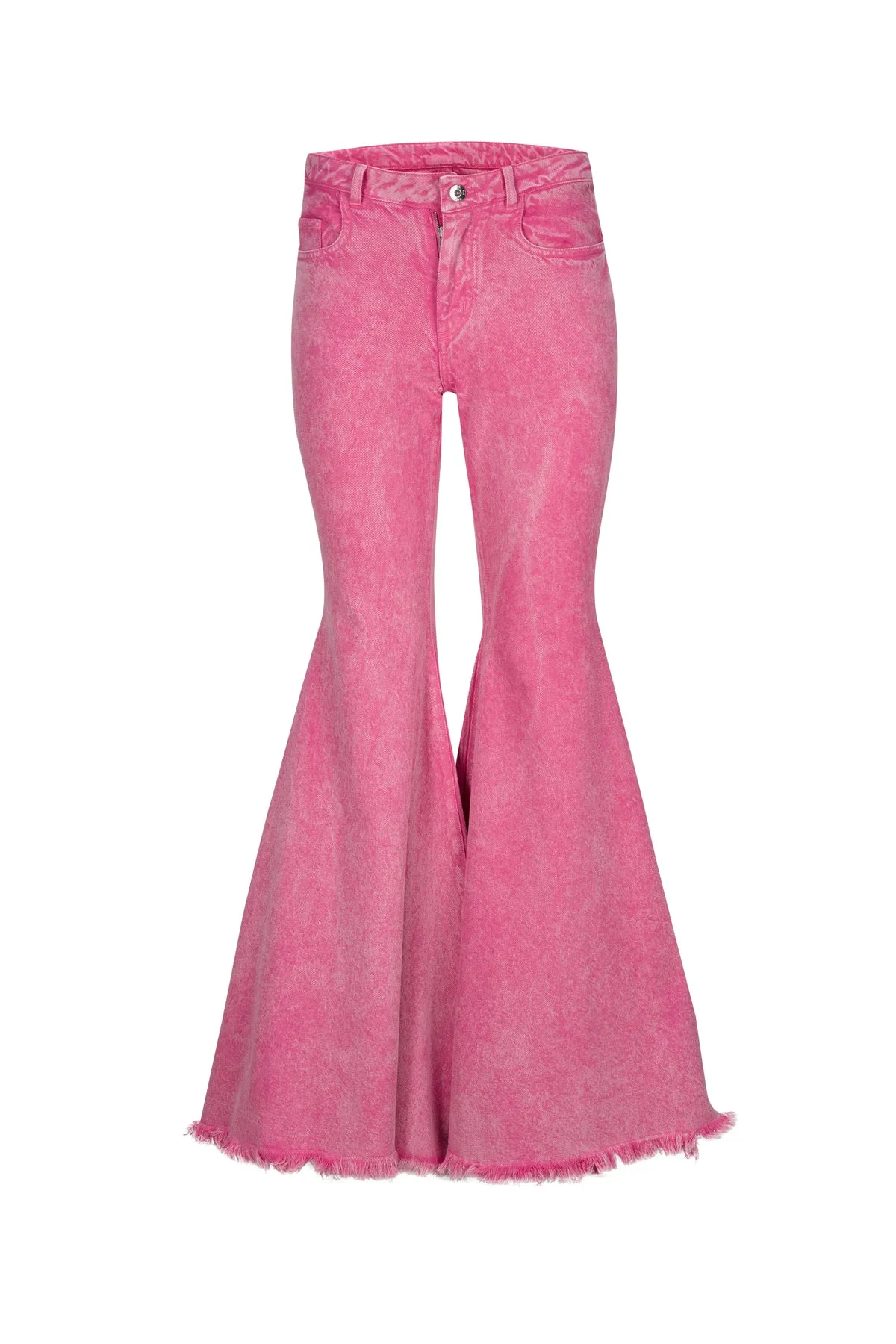 PINK EXTREME FLARES TROUSERS