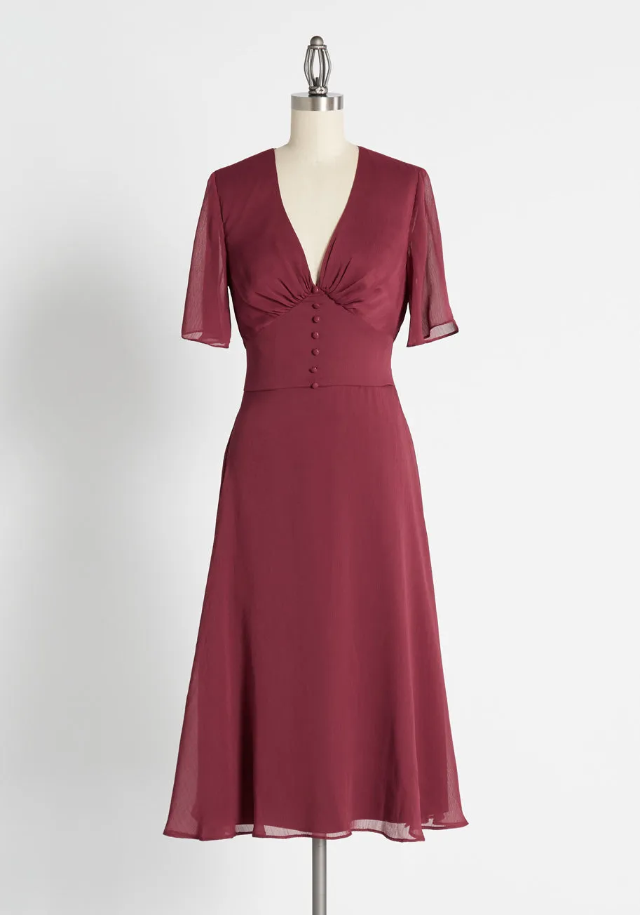Playing With Perfection Fit and Flare Dress