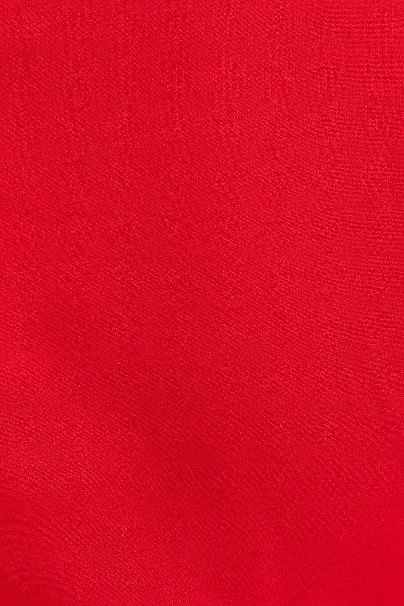 Red Long Sleeve Party Bodycon Dress