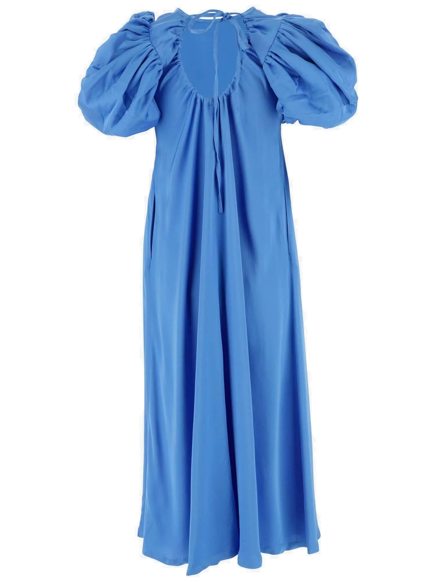 ROTATE Puff Sleeved Satin Duddi Dress