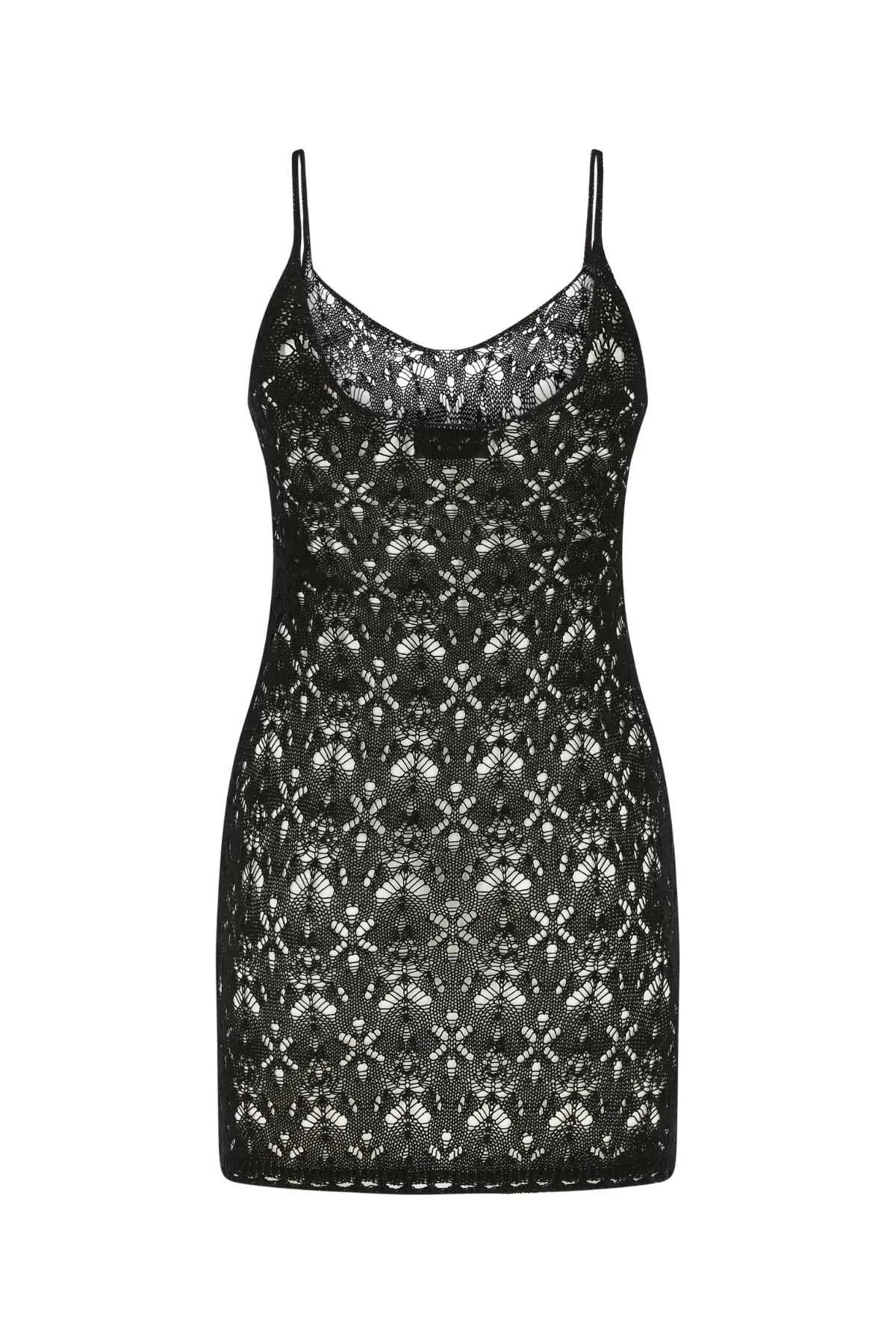 Saint Laurent Strapped Knitted Mini Dress