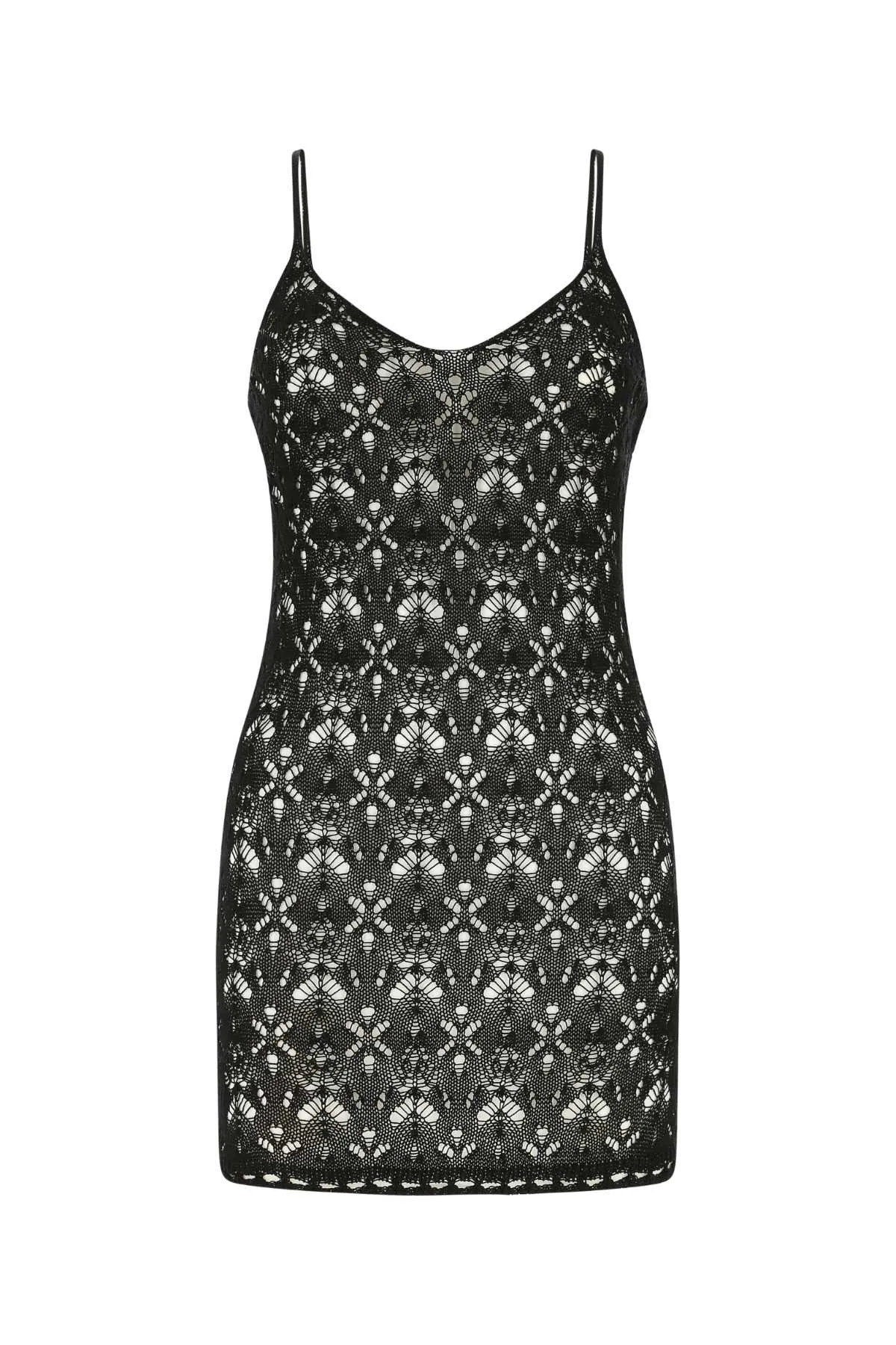 Saint Laurent Strapped Knitted Mini Dress