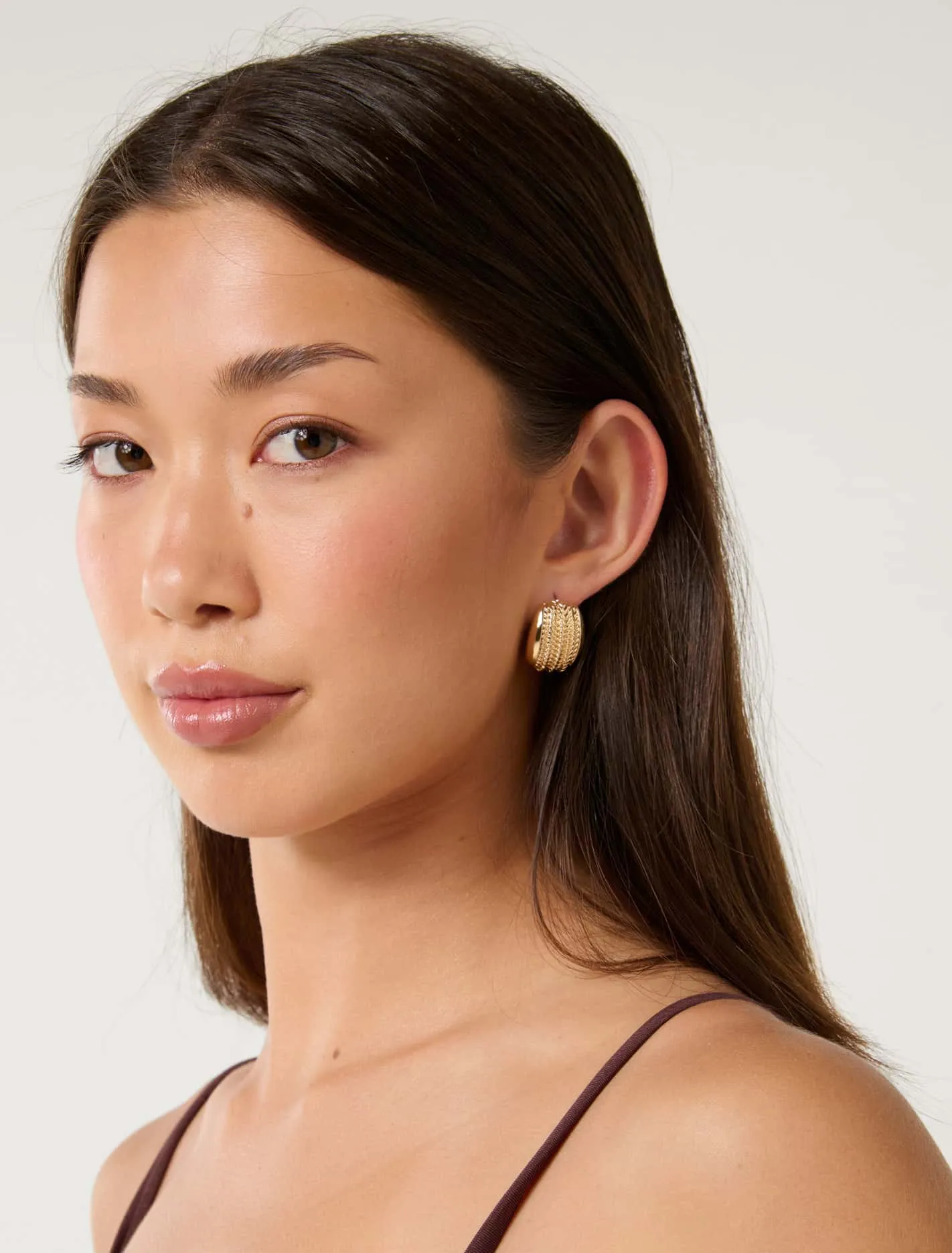 Signature Tansy Texture Stud Earrings