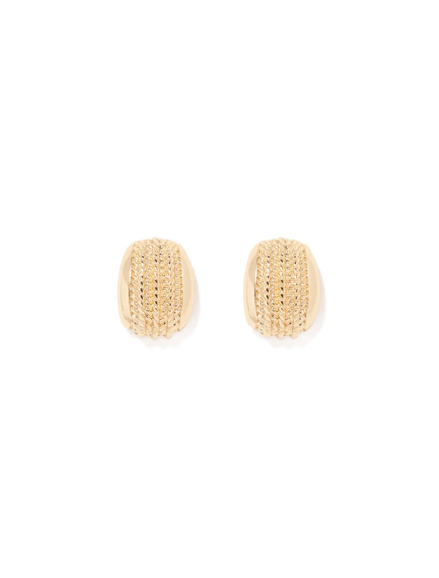 Signature Tansy Texture Stud Earrings