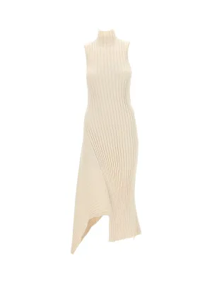 Stella McCartney Asymmetric Ribbed Knitted Dress