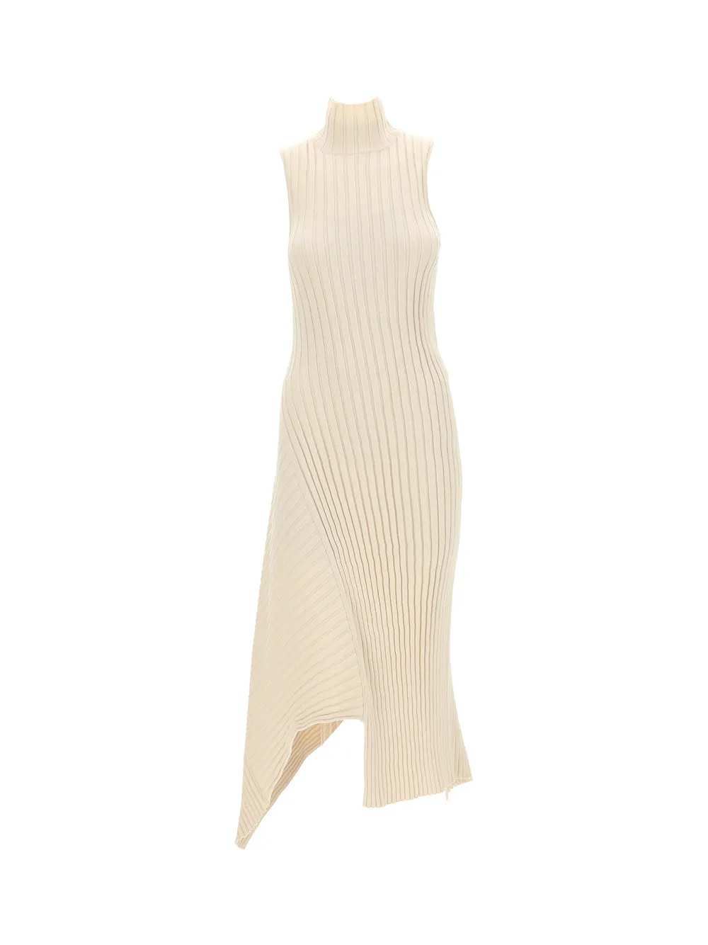 Stella McCartney Asymmetric Ribbed Knitted Dress
