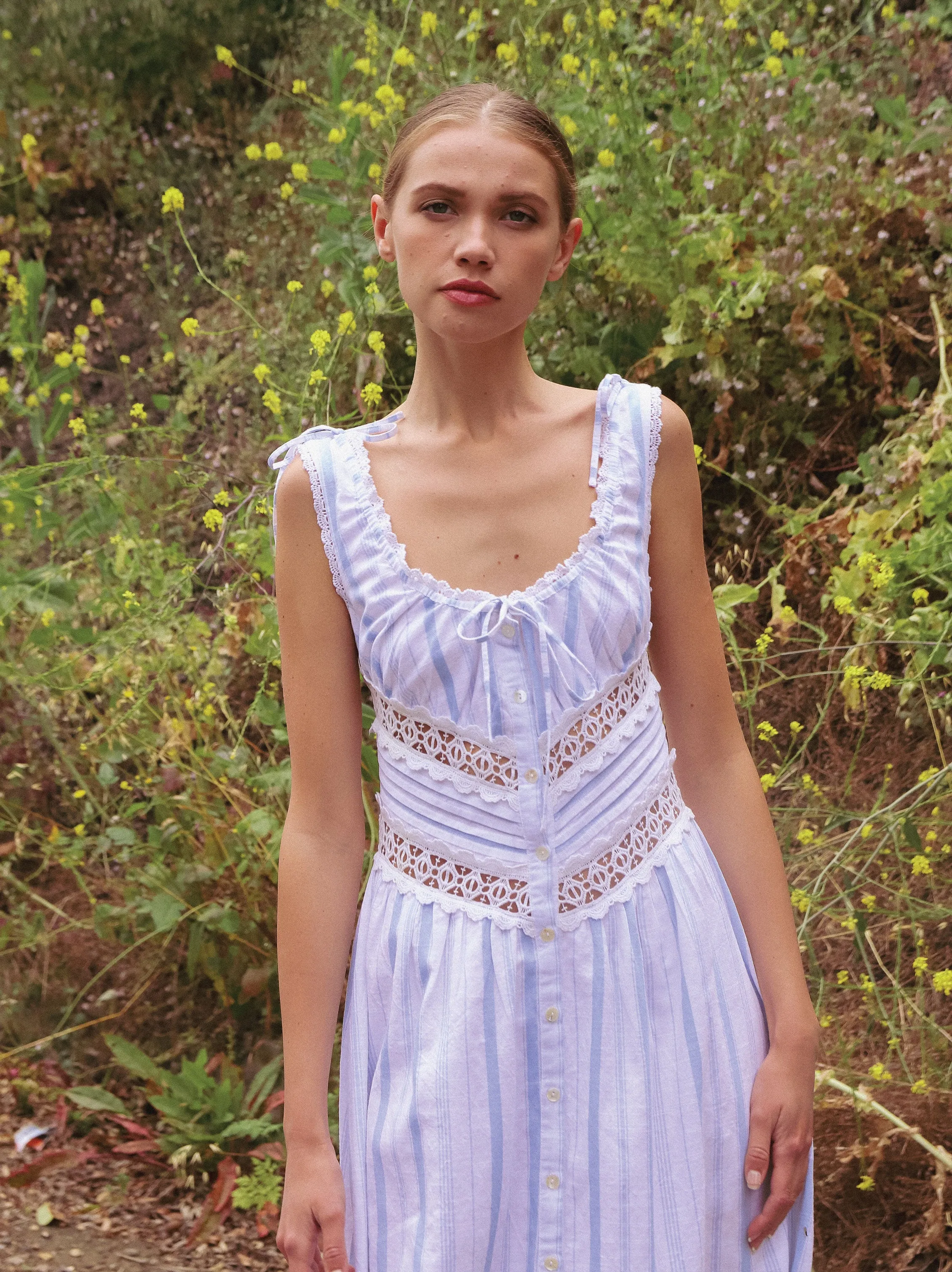 Stripe Lace Dress