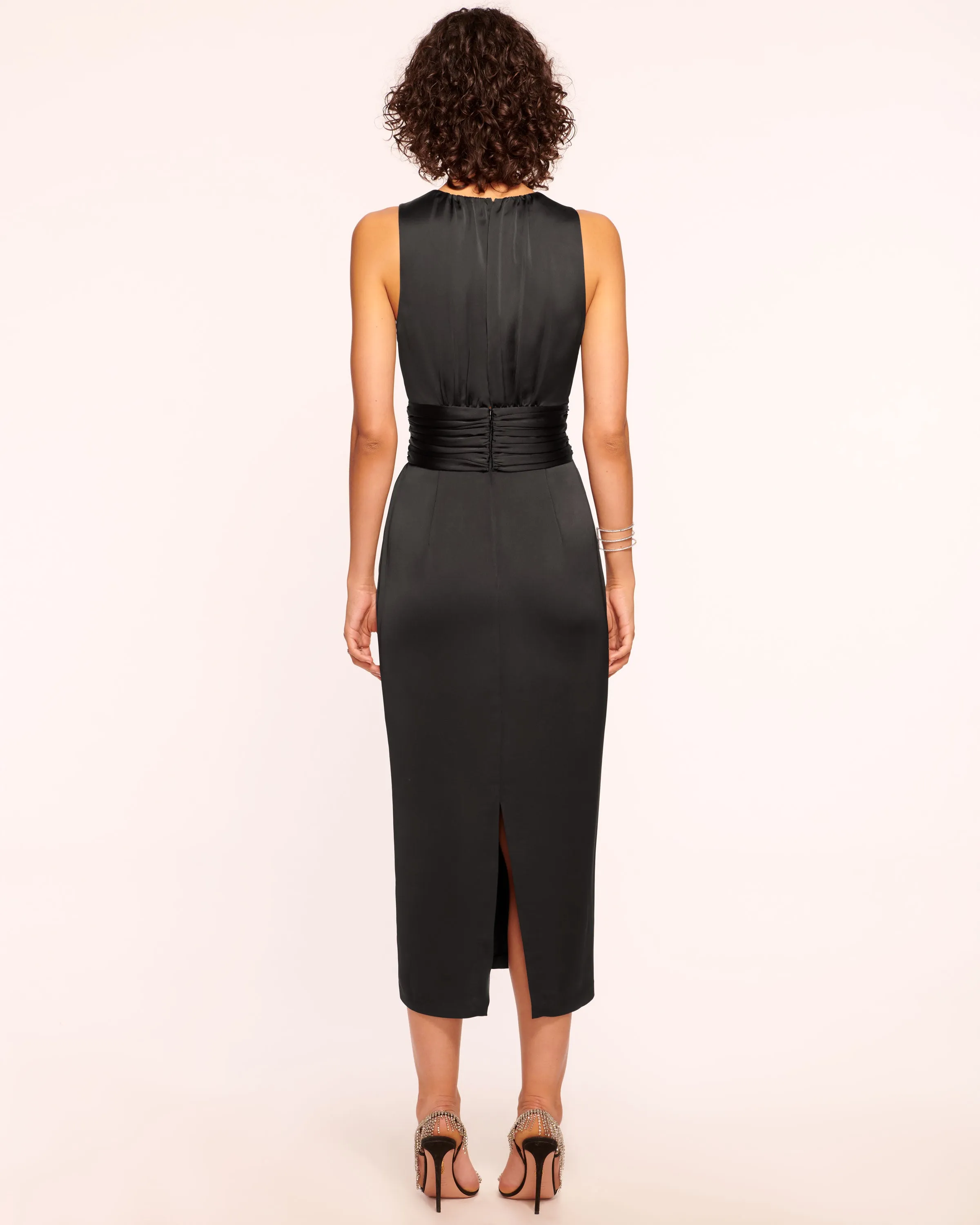 Talon Plunging Midi Dress