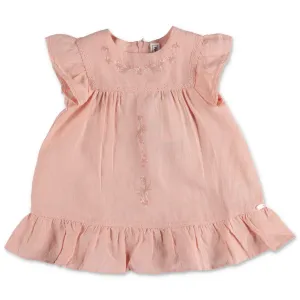 Tartine et Chocolat Round Neck Ruffled Dress