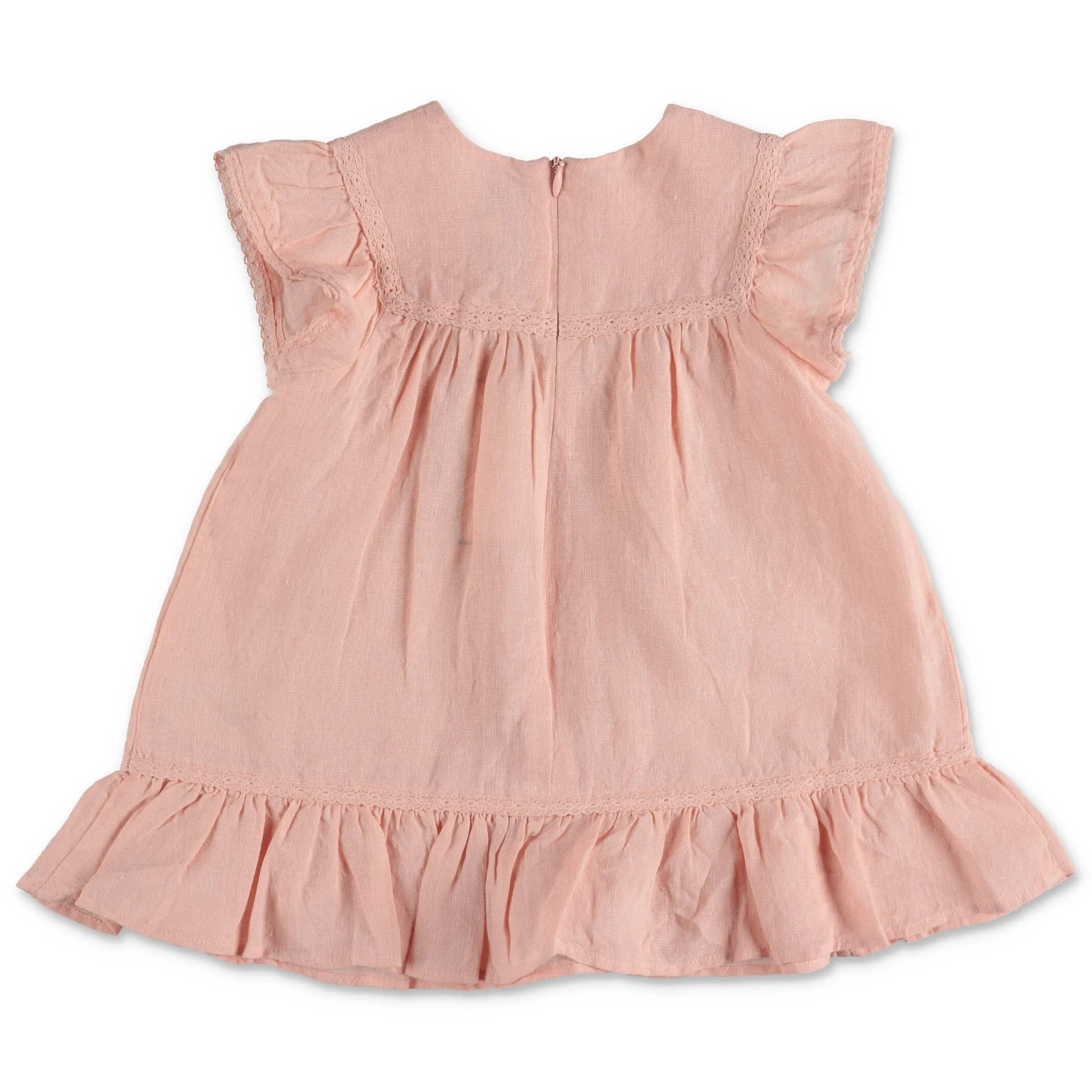 Tartine et Chocolat Round Neck Ruffled Dress