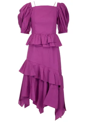 Ulla Johnson Marie Short Sleeved Ruffled Dress