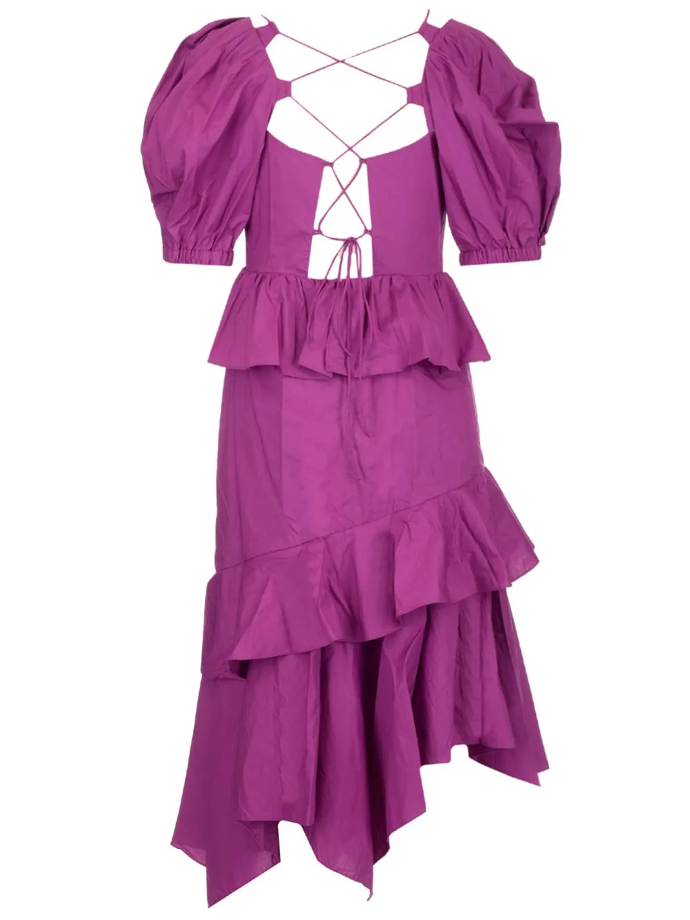 Ulla Johnson Marie Short Sleeved Ruffled Dress