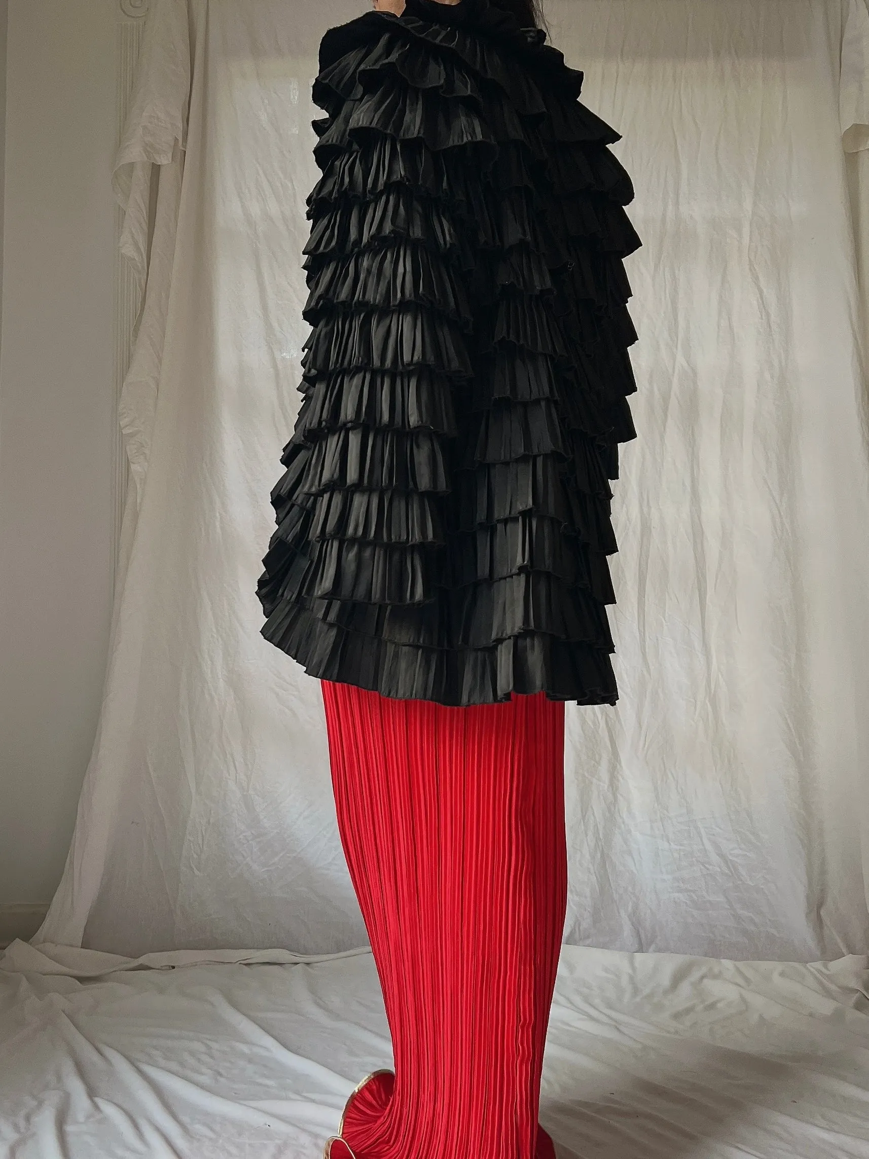 Vintage Ruffle Tiered Jacket - S-M