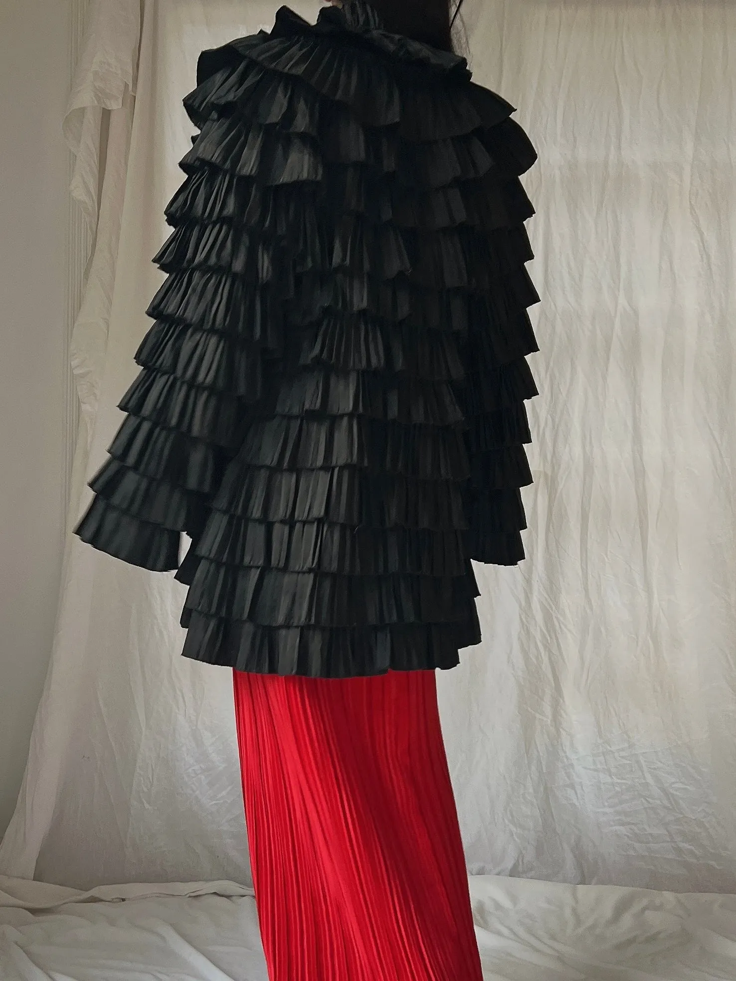 Vintage Ruffle Tiered Jacket - S-M