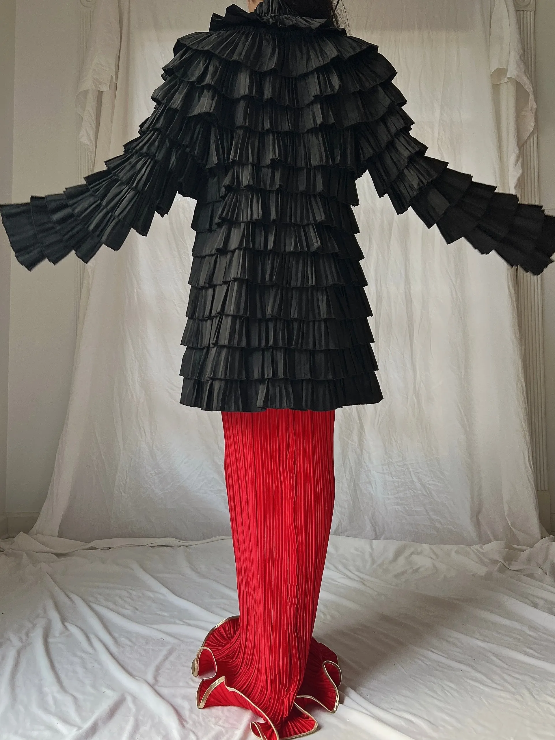 Vintage Ruffle Tiered Jacket - S-M