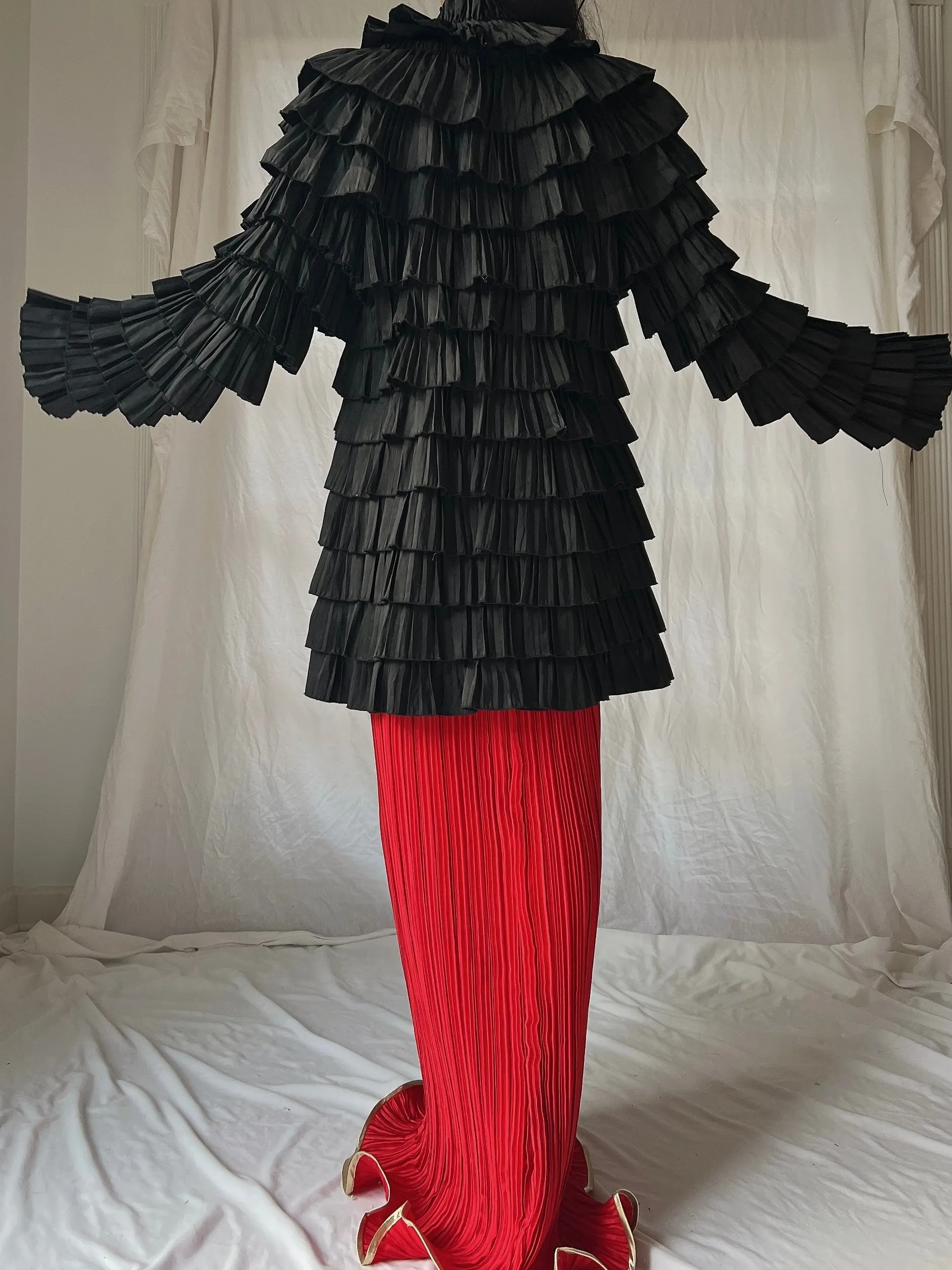 Vintage Ruffle Tiered Jacket - S-M