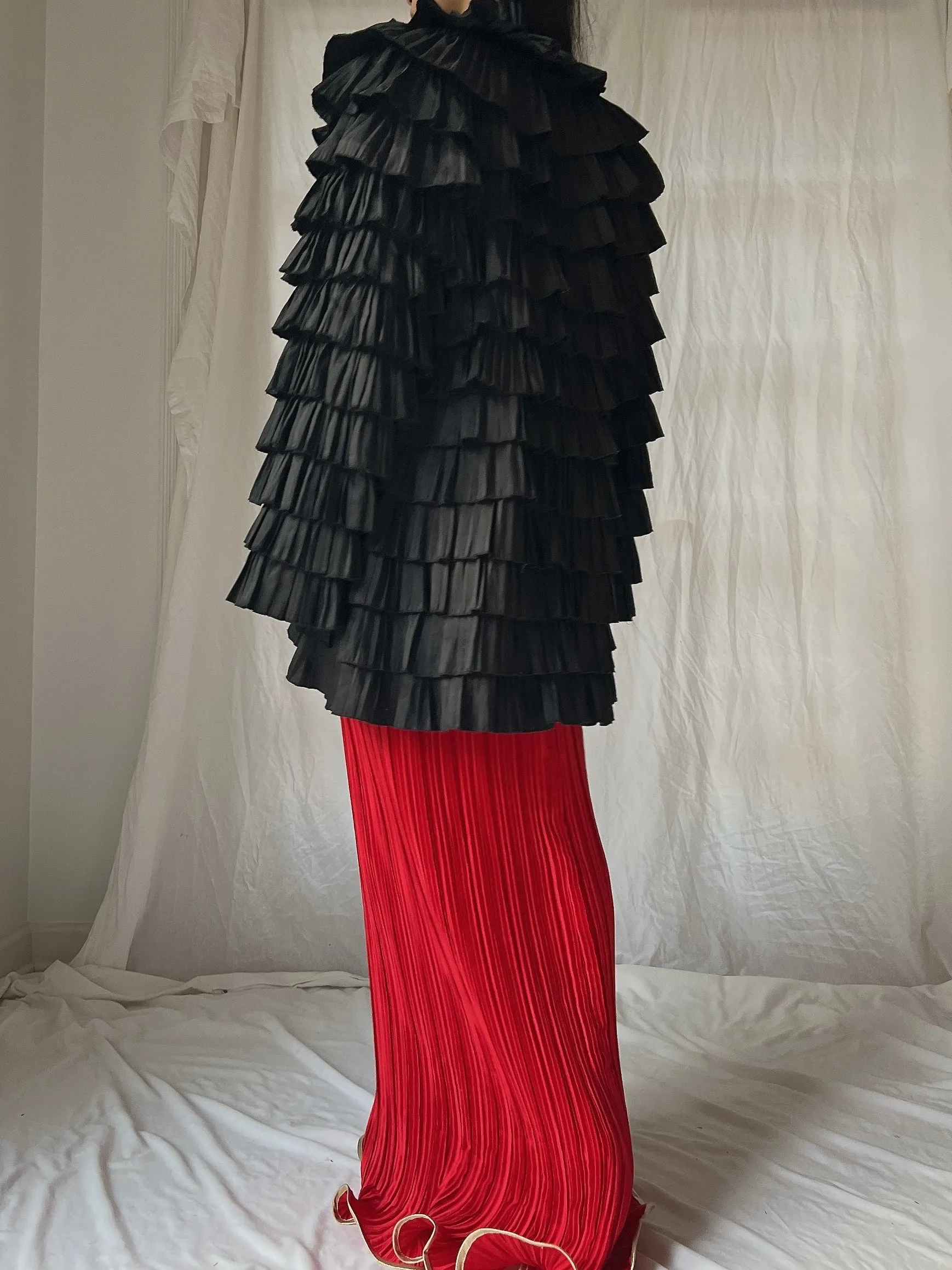 Vintage Ruffle Tiered Jacket - S-M