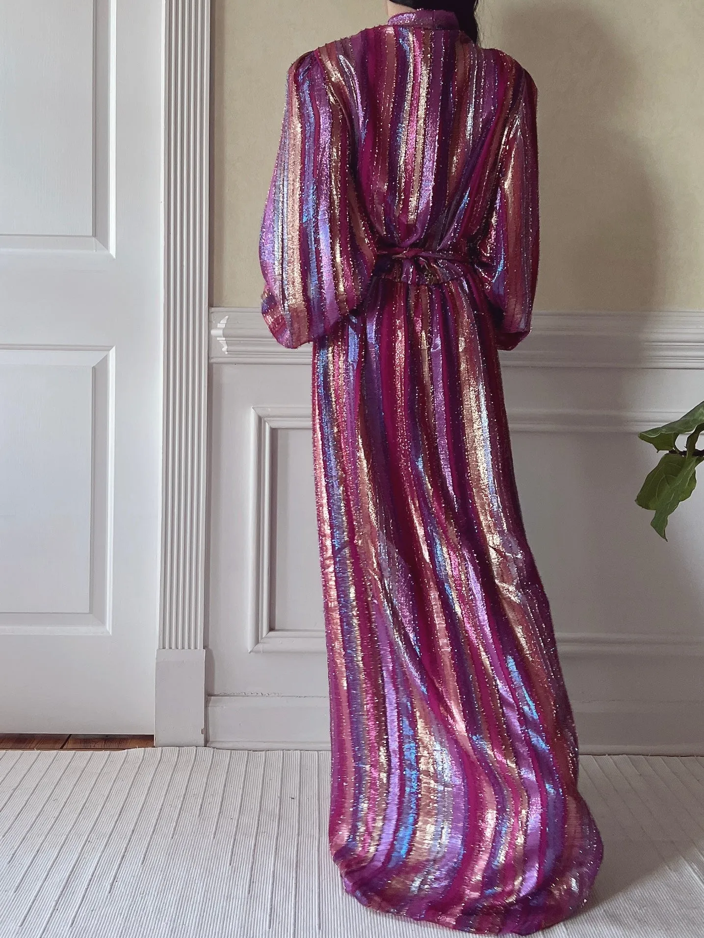 Vintage Victor Costa Lurex Gown - M/L