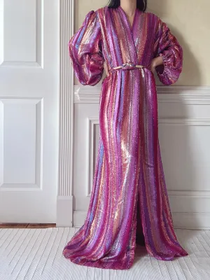 Vintage Victor Costa Lurex Gown - M/L