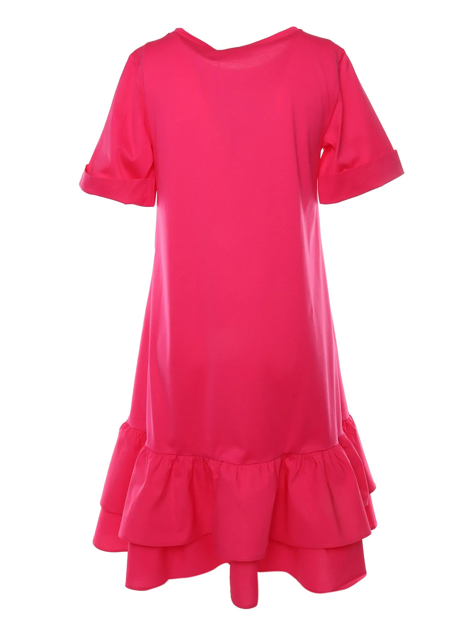 Weekend Max Mara Boat Neck Ruffled Midi Dress