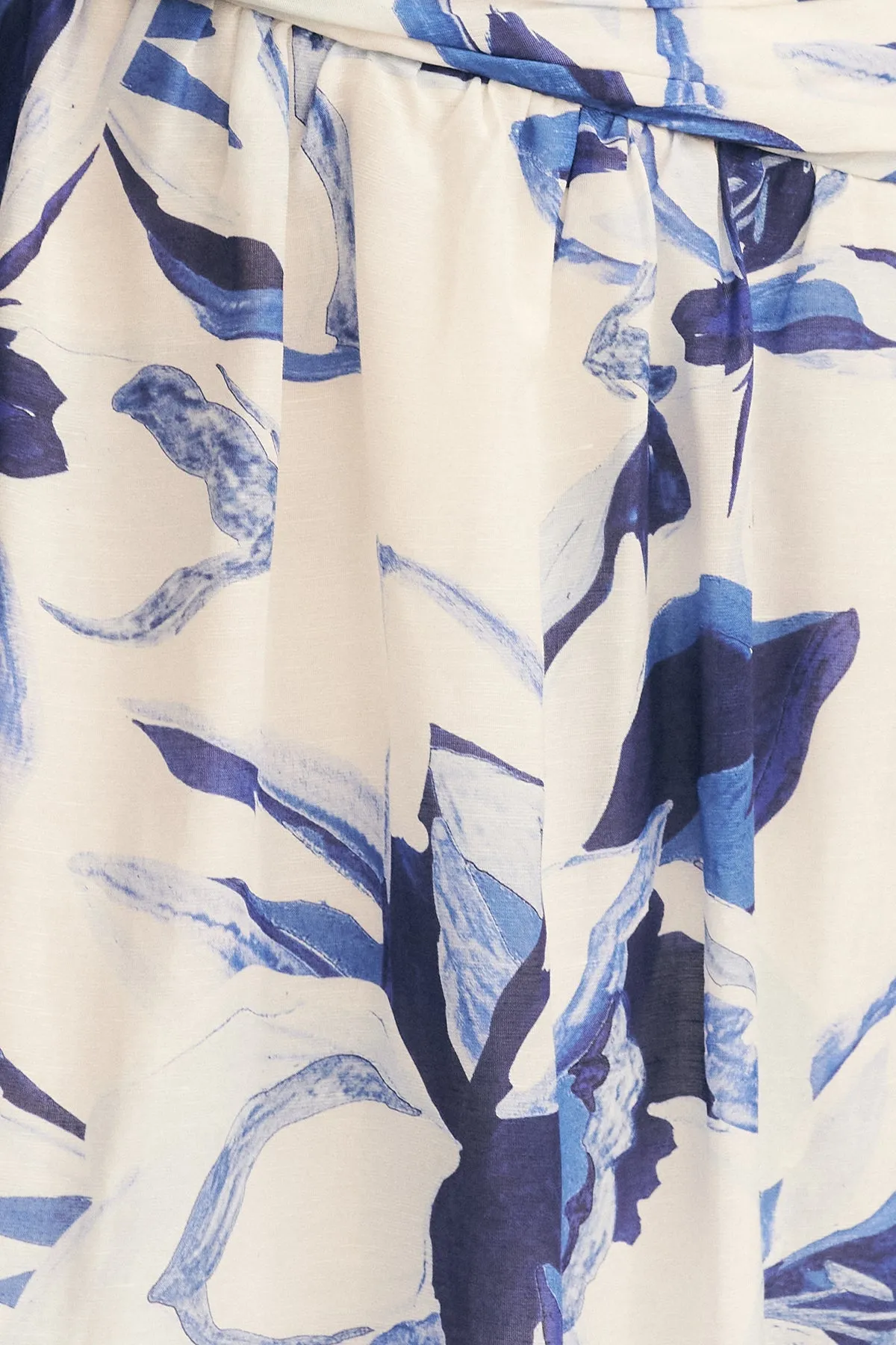 WILLA ASYMMETRICAL GATHERED MAXI DRESS