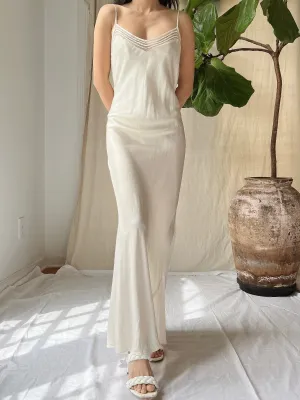 Y2K Silk Illusion Slip Dress - M