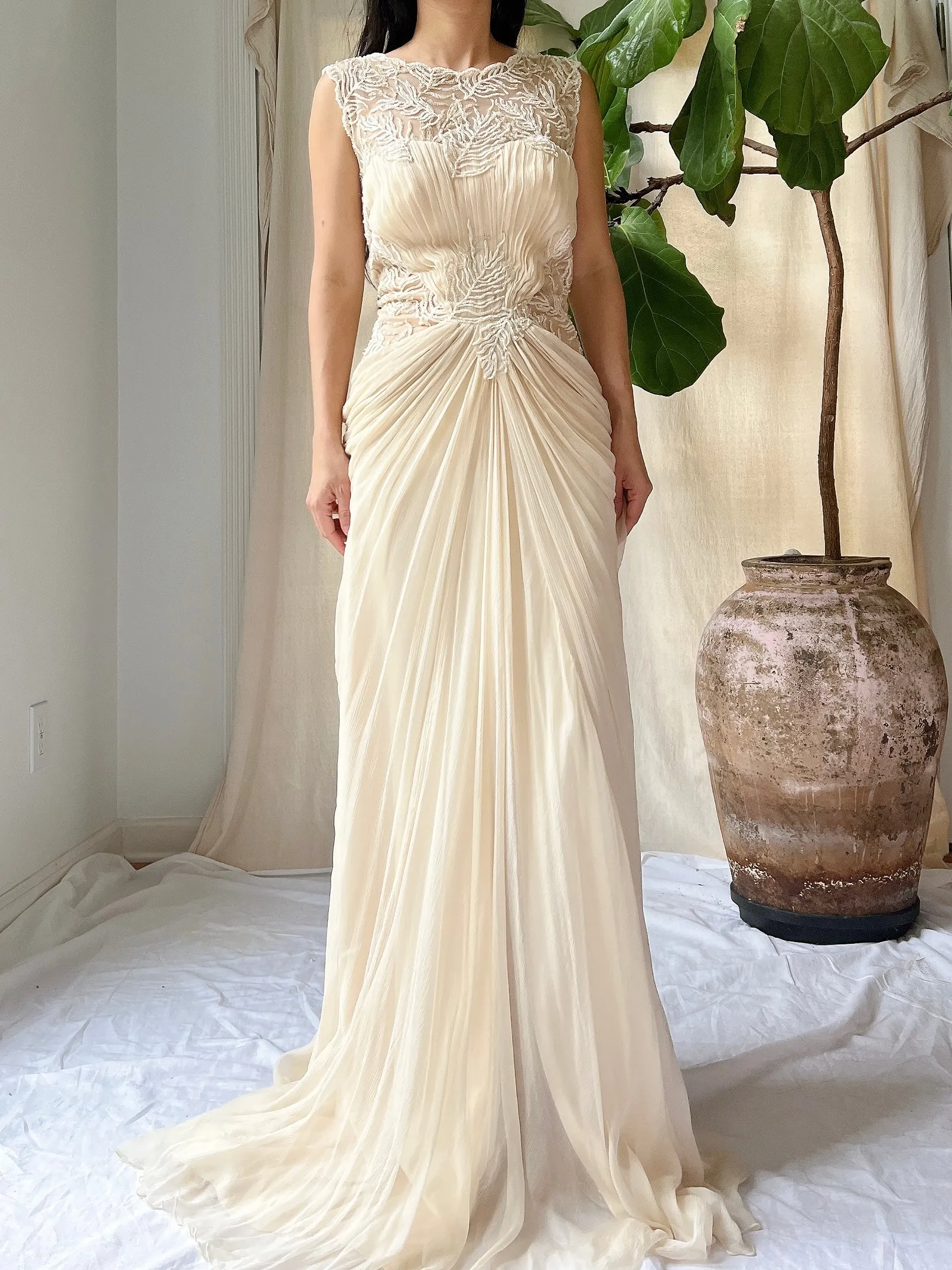 Y2K Tadashi Silk Gown - M/L/10