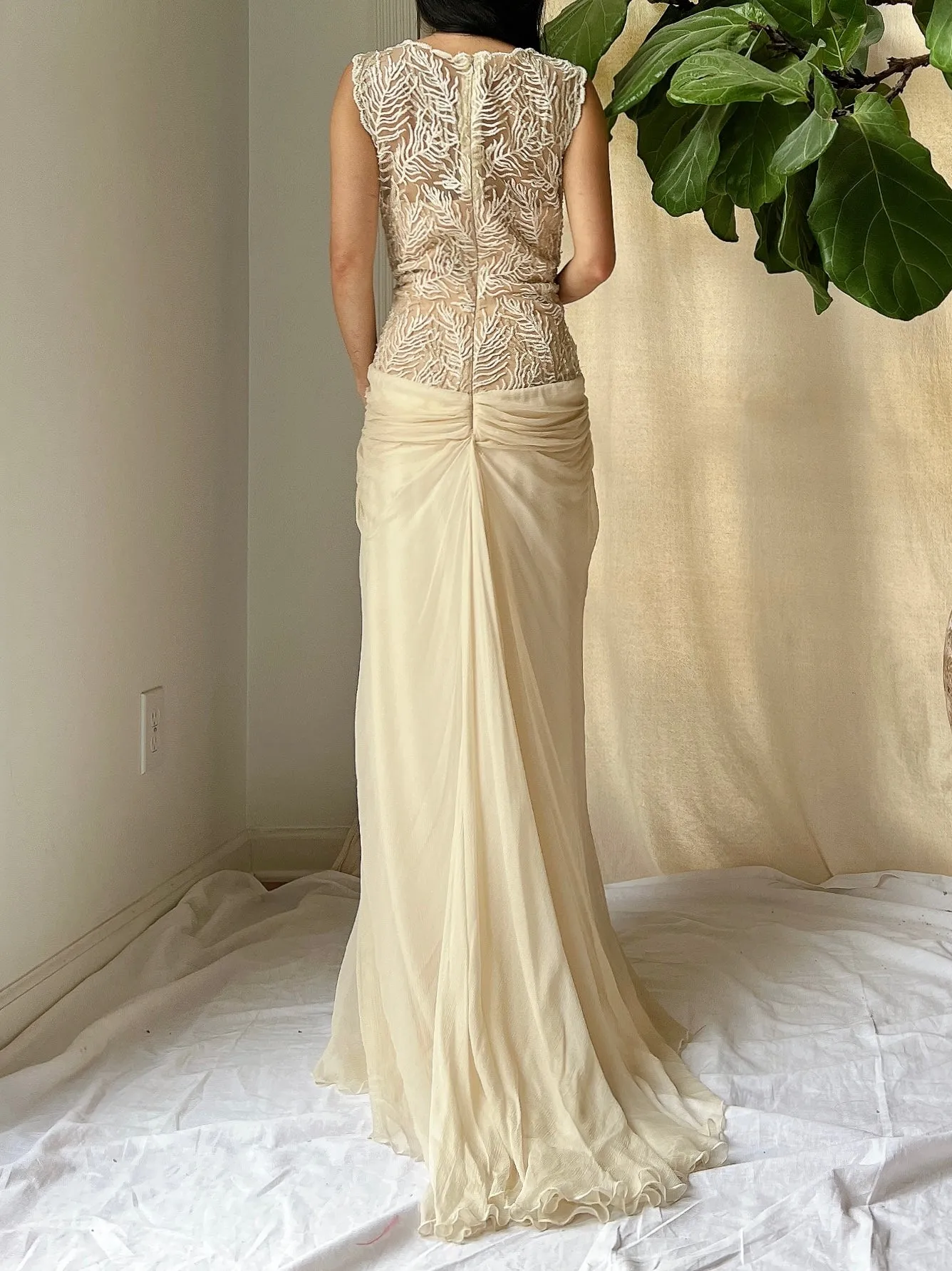 Y2K Tadashi Silk Gown - M/L/10