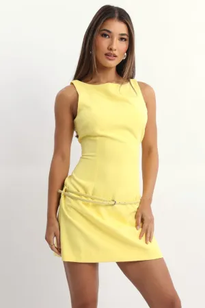 Yellow Bodycon Dress Mini
