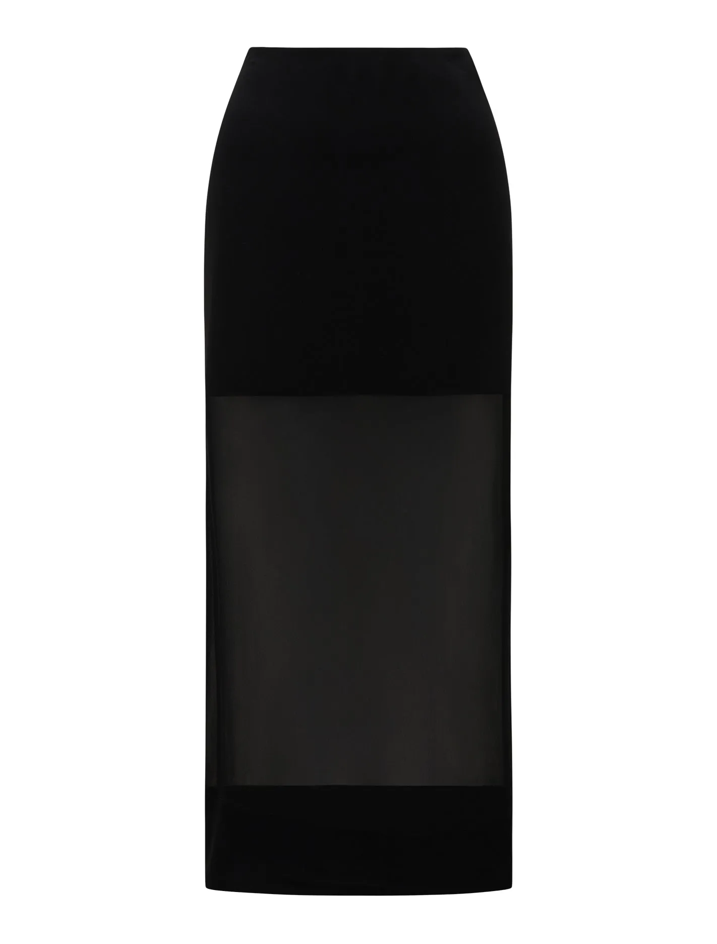 Yolanda Sheer Midi Skirt