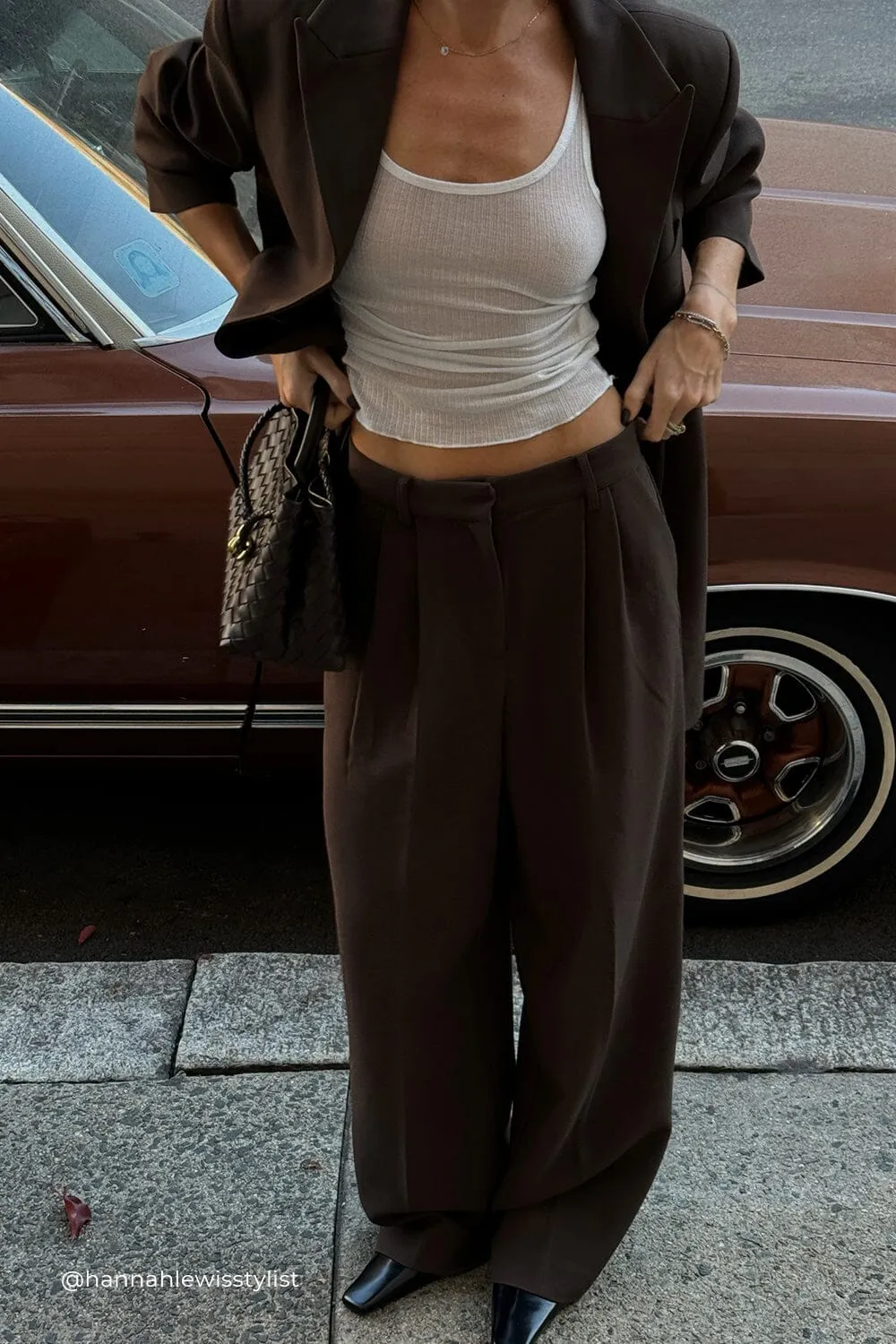 ZENDAYA BITTER CHOC PANT