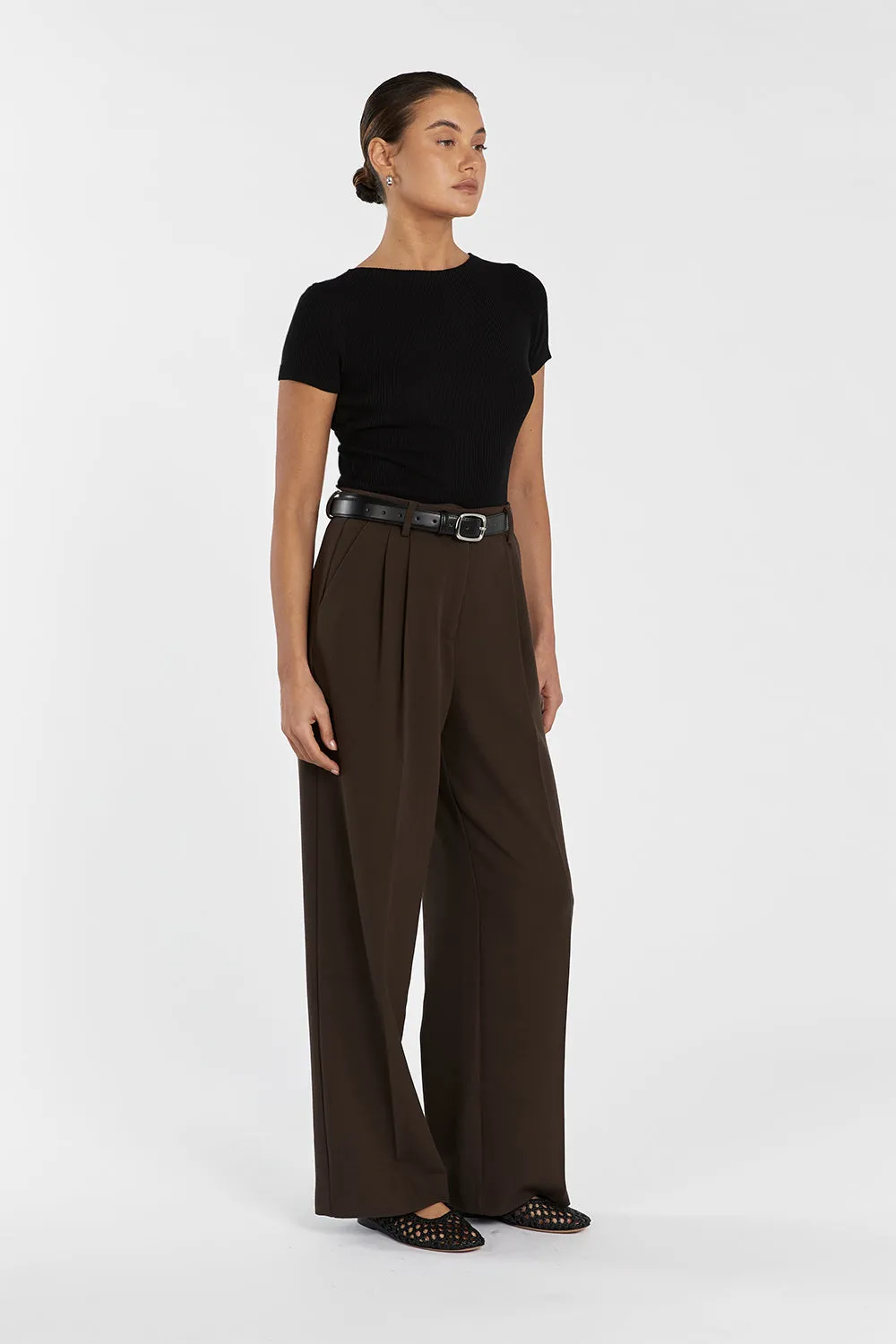 ZENDAYA BITTER CHOC PANT