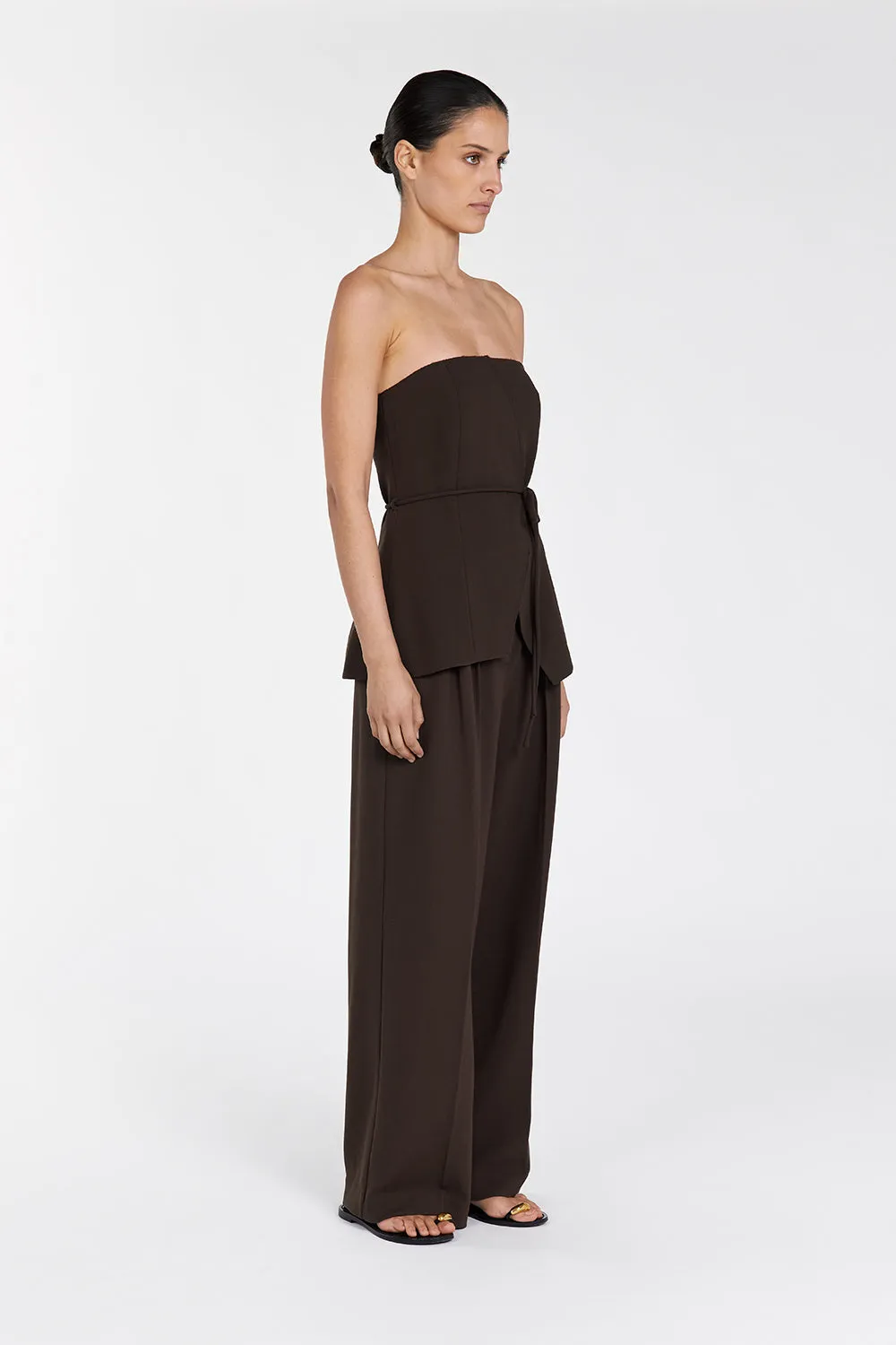 ZENDAYA BITTER CHOC PANT
